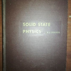 Solid state physics- A. J. Dekker