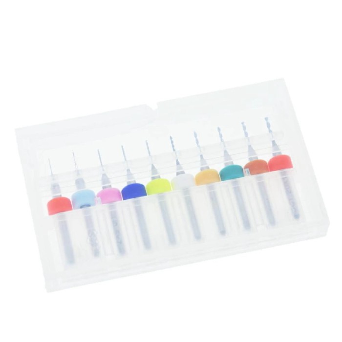 Set 10 Mini Burghie pentru PCB 0.3 &ndash; 1.2 mm