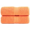VidaXL Prosoape de baie premium SOLUND, 2 buc. portocalii, 30x30 cm, 600 g/m&sup2;