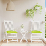 Perne de scaun, 2 buc., verde aprins, 40x40x7 cm, textil oxford GartenMobel Dekor, vidaXL