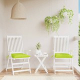 vidaXL Perne de scaun, 2 buc., verde aprins, 40x40x7 cm, textil oxford 361483