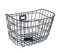 Cos fata grilaj metalic 33.5x26x24 cm, culoare negru Cod:R50148.8 foto