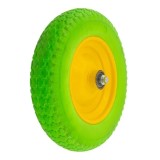 Roata poliuretanica pentru roaba ROTOR RRPL3.5-8R/C,3.50-8,cu rulment si ax inclus