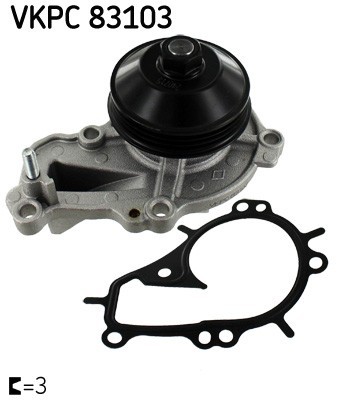 SKF VKPC 83103 Pompă de apă, răcire motor foto