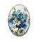 Magnet cu flori albe si albastre, magnet frigider 40301