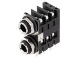 Soclu Jack 6.3mm Mamă Stereo cu &Icirc;ntrerupător