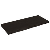 Cumpara ieftin Blat de masa maro 120x50x(2-6) cm, lemn masiv stejar tratat