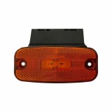Lampa gabarit lateral cu 3LED si catadioptru suport detasabil fixare universala 12/24V - Galben Garage AutoRide