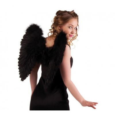 Aripi inger negru marime universala 50 x 50 cm foto