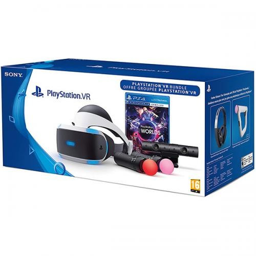 Pachet PlayStation VR + Camera PS + Move Motion Controller Twin Pack + Move  voucher VR Worlds SH | arhiva Okazii.ro
