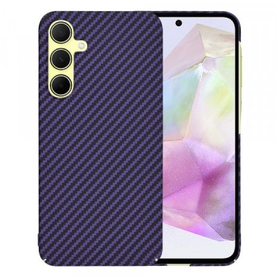 Husa pentru Samsung Galaxy A35 5G A356, Techsuit, Carbonite FiberShell, Mov foto