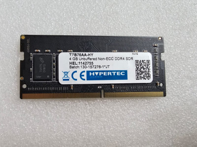 Memorie RAM laptop Hypertec 4 GB DDR4 2133 MHz, T7B76AA-HY - poze reale foto