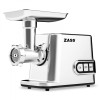 Masina Tocat Carne Electrica Zass ZMG 10, 3000W, 3 Discuri Inox + Rosii, 70kg/h, Metalic, Inox