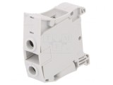 Conector de Șine 1 Pistă 2 Borne Gri 16mm
