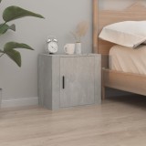 Gossi noptiera de perete, gri beton, 50x30x47 cm