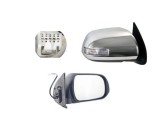 Oglinda exterioara Toyota Hilux (N70), 01.2012-, partea Dreapta, culoare sticla crom, sticla convexa, cu carcasa cromata, ajustare electrica, , 81P15