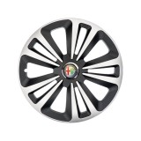 Cumpara ieftin Set 4 Capace Roti Terra Gri-Negru R15, Compatibil Cu Alfa Romeo