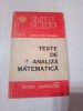 TESTE DE ANALIZA MATEMATICA ~ CATALIN PETRU NICOLESCU