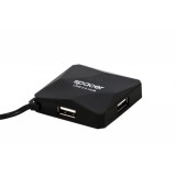 Hub USB Spacer negru, Logilink