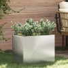 VidaXL Vază pentru Grădină Argintiu 50 x 32 x 40 cm Oțel galvanizat