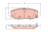 TRW GDB2360 set placute frana,frana disc