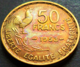 Cumpara ieftin Moneda istorica 50 FRANCI - FRANTA, anul 1953 * cod 5095 = patina curcubeu, Europa