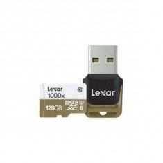 Card memorie Lexar Micro-SD128GB, 1000x, Negru foto