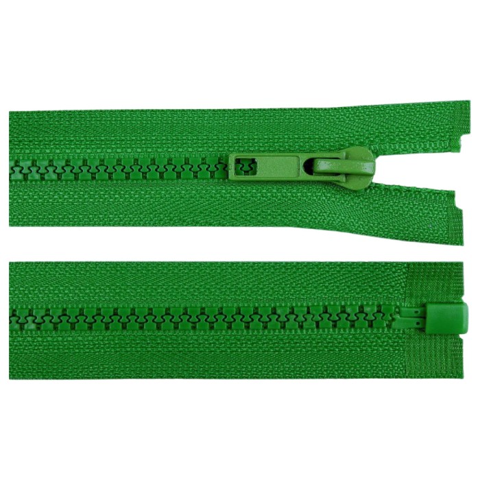 Fermoar plastic detasabil, lungime 50 cm, Verde