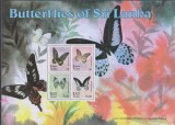 Timbre cu fluturi din Sri Lanka