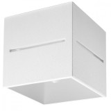 Lustră De Tavan Lobo Alb Din Aluminiu, Cu 1 Bec Pătrat Modern De Interior