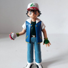 Figurina TOMY Ash Ketchum Pokemon Trainer Action Figure Vintage 1998