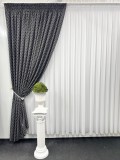 Draperie Baroc, negru