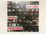 pierre boulez musique vivante domaines disc vinyl lp muzica contemporary clasica contemporana BASF Harmonia Mundi records made in germany 1971 VG++