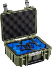 B&amp;W Cases Type 500 for DJI Osmo Pocket 3 Creator Combo, Bronze-green