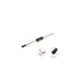 Intrerupator LED Stip 10mm, cu 2 pini, LED singura culoare 12V 24V-Culoare Negru