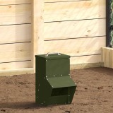 Cumpara ieftin Feeder pentru pui Verde masliniu 20 x 25 x 35 cm
