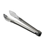 Cleste de bucatarie, inox, cu gauri, pentru grill servire, 24 cm