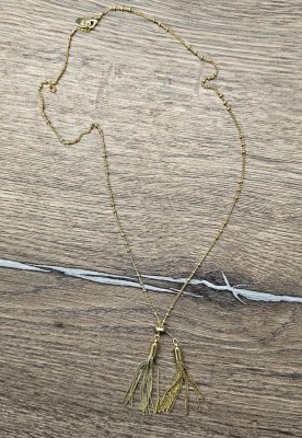 LANȚ DAMA DIN METAL AURIU foto