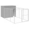 Cusca de caine &amp; tarc gri deschis 214x457x181cm otel galvanizat