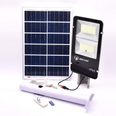 Lampa Solara 200W cu LED SMD, panou solar,suport si telecomanda – JT-YS-200W-TZ