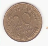 Franța 20 centimes 1988
