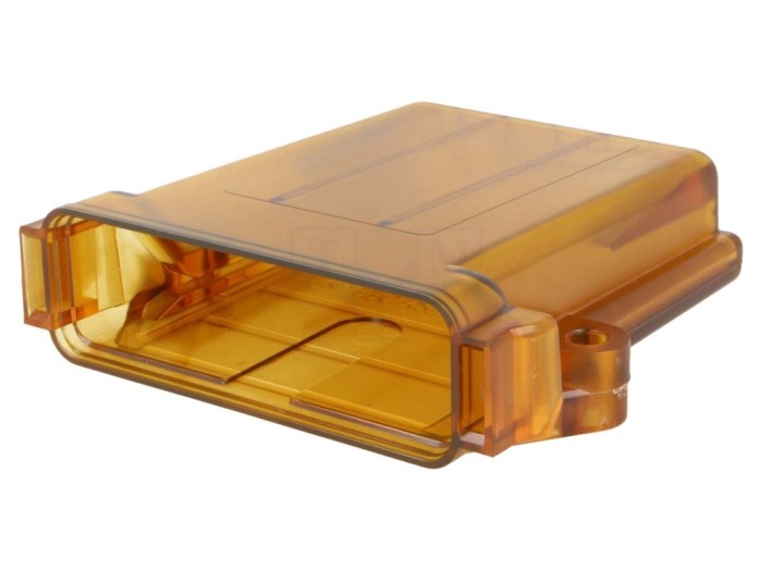 Conector carcasă transparentă galbenă