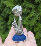 MICUT OBIECT DECORATIV VINTAGE DIN PELTRO