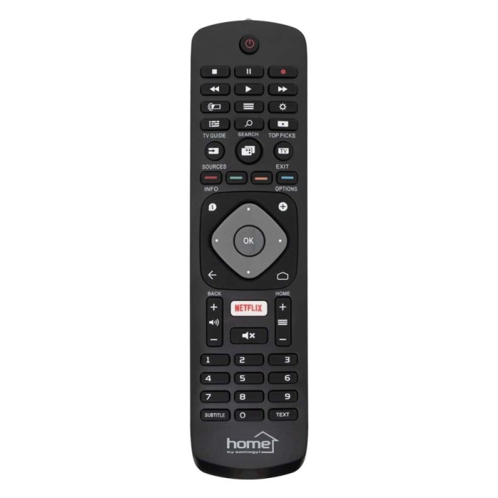 Telecomanda televizoare smart Philips precodat nu necesita configurare HOME