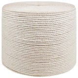 vidaXL Fr&acirc;nghie din iută 4 Alb 100% jute Tossa 42011651