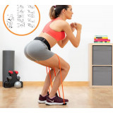 Centură cu benzi de rezistență pentru fese și ghid de exerciții Bootrainer InnovaGoods