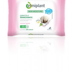 Servetele demachiante Skin Moisture (ten uscat & sensibil), 25buc, Elmiplant