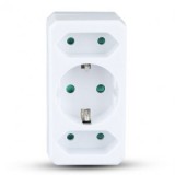 ADAPTOR 3 PRIZE 2X2.5A SI 1X16A MAX 3680W, V-TAC