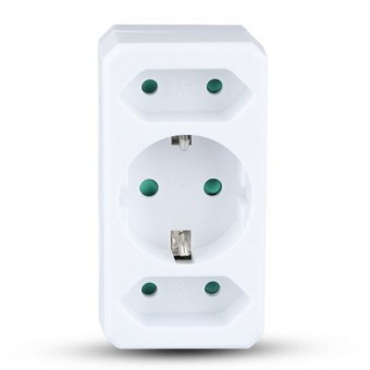 ADAPTOR 3 PRIZE 2X2.5A SI 1X16A MAX 3680W foto