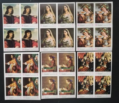 YEMEN K.- PICTURA- SALVATI MONUMENTELE FLORENTEI-4x6 V.Nedantelate.-MNH**YK 038B foto